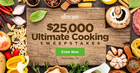 allrecipes sweepstakes|Recipes.
